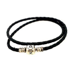 Pandora Black Leather Bracelet